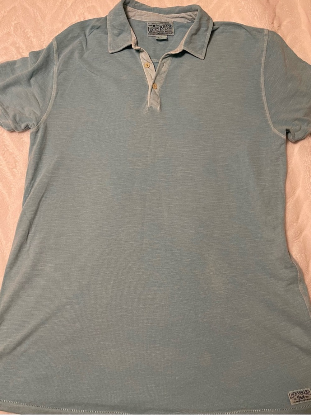 Lucky Brand turquoise  Men's Polo Shirt